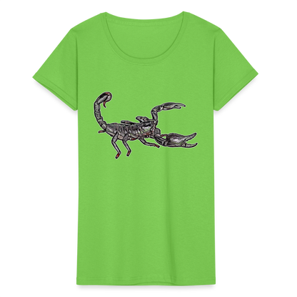 Frauen Fruit of the Loom T-Shirt Heterometrus silenus - Hellgrün