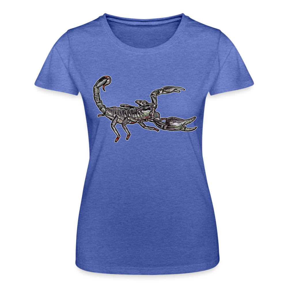 Frauen Fruit of the Loom T-Shirt Heterometrus silenus - Blau meliert