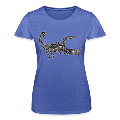 Frauen Fruit of the Loom T-Shirt Heterometrus silenus - Blau meliert
