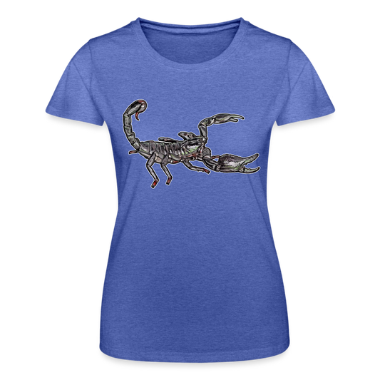 Frauen Fruit of the Loom T-Shirt Heterometrus silenus - Blau meliert