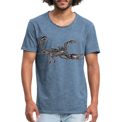 Männer Vintage T-Shirt Heterometrus silenus - Vintage Denim
