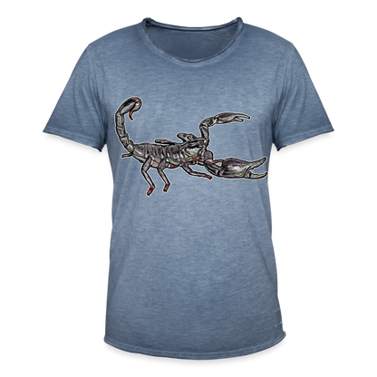 Männer Vintage T-Shirt Heterometrus silenus - Vintage Denim