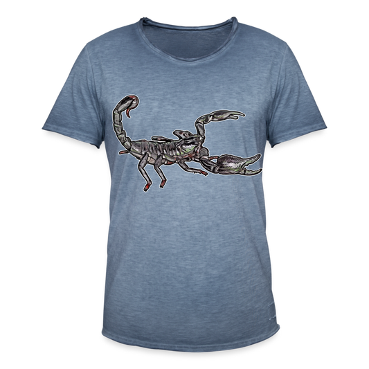 Männer Vintage T-Shirt Heterometrus silenus - Vintage Denim