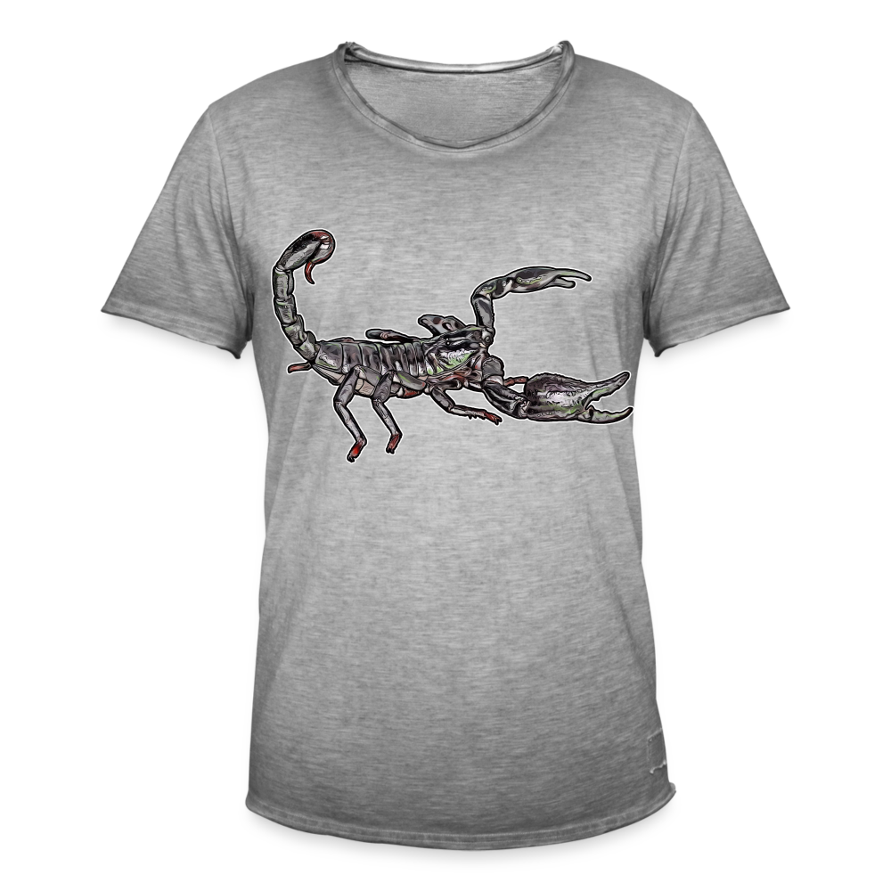 Männer Vintage T-Shirt Heterometrus silenus - Vintage Grau