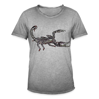 Männer Vintage T-Shirt Heterometrus silenus - Vintage Grau