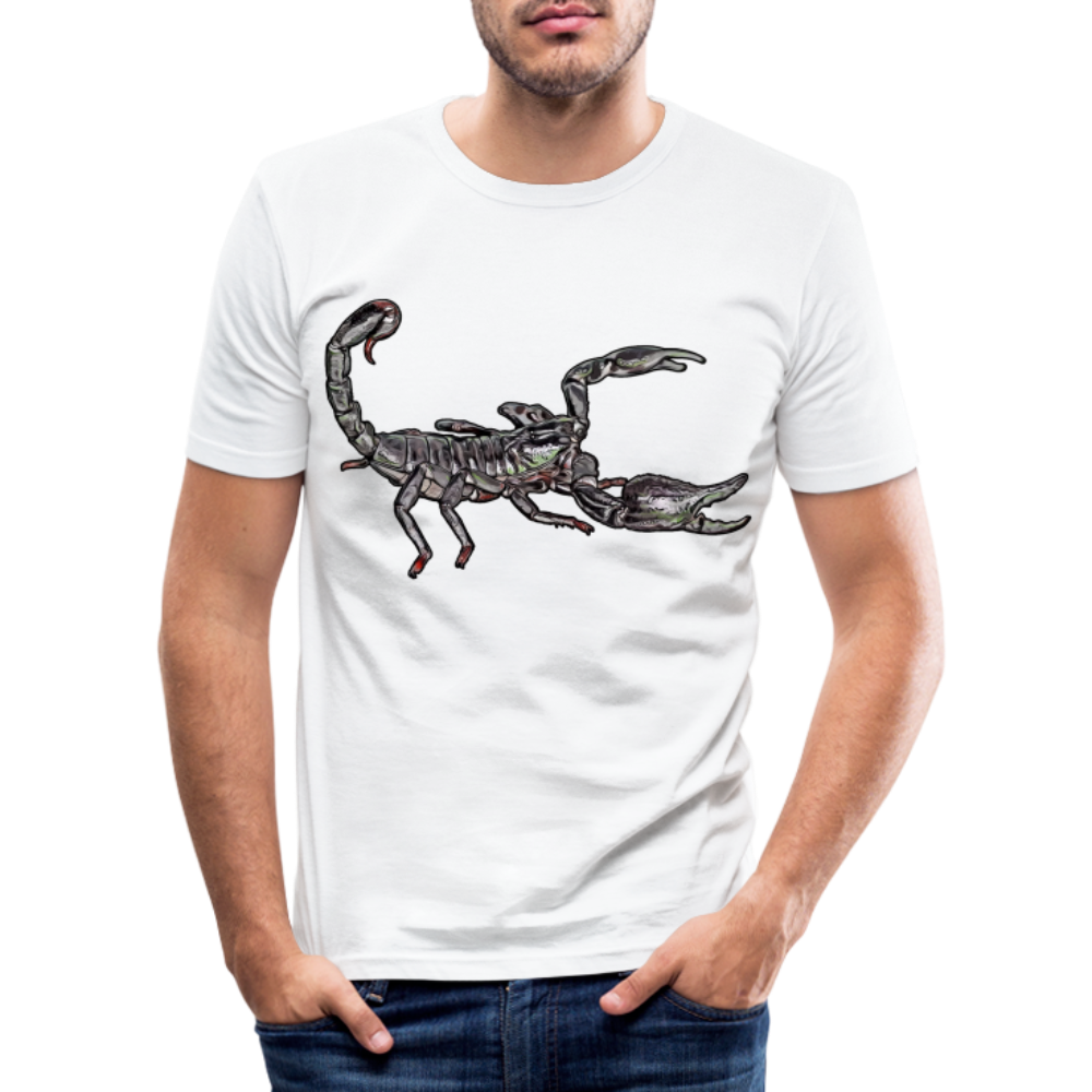 Männer Slim Fit T-Shirt Heterometrus silenus - weiß
