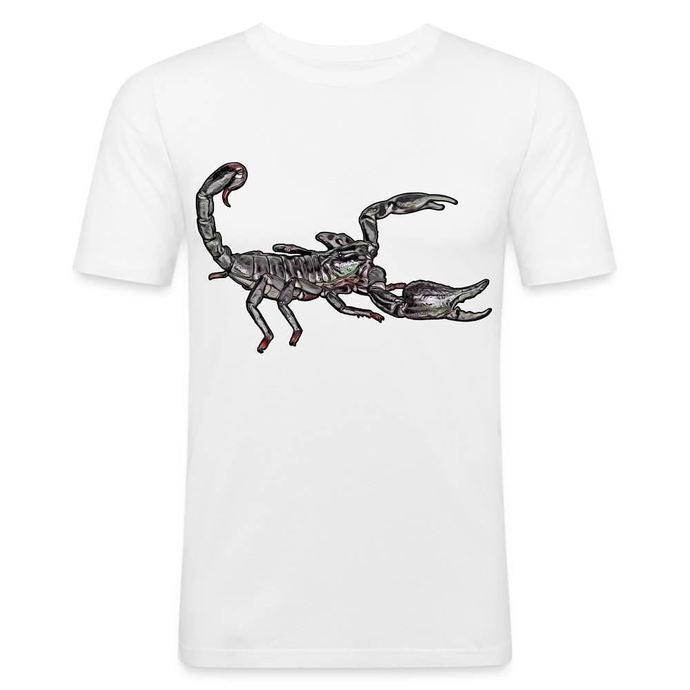 Männer Slim Fit T-Shirt Heterometrus silenus - weiß