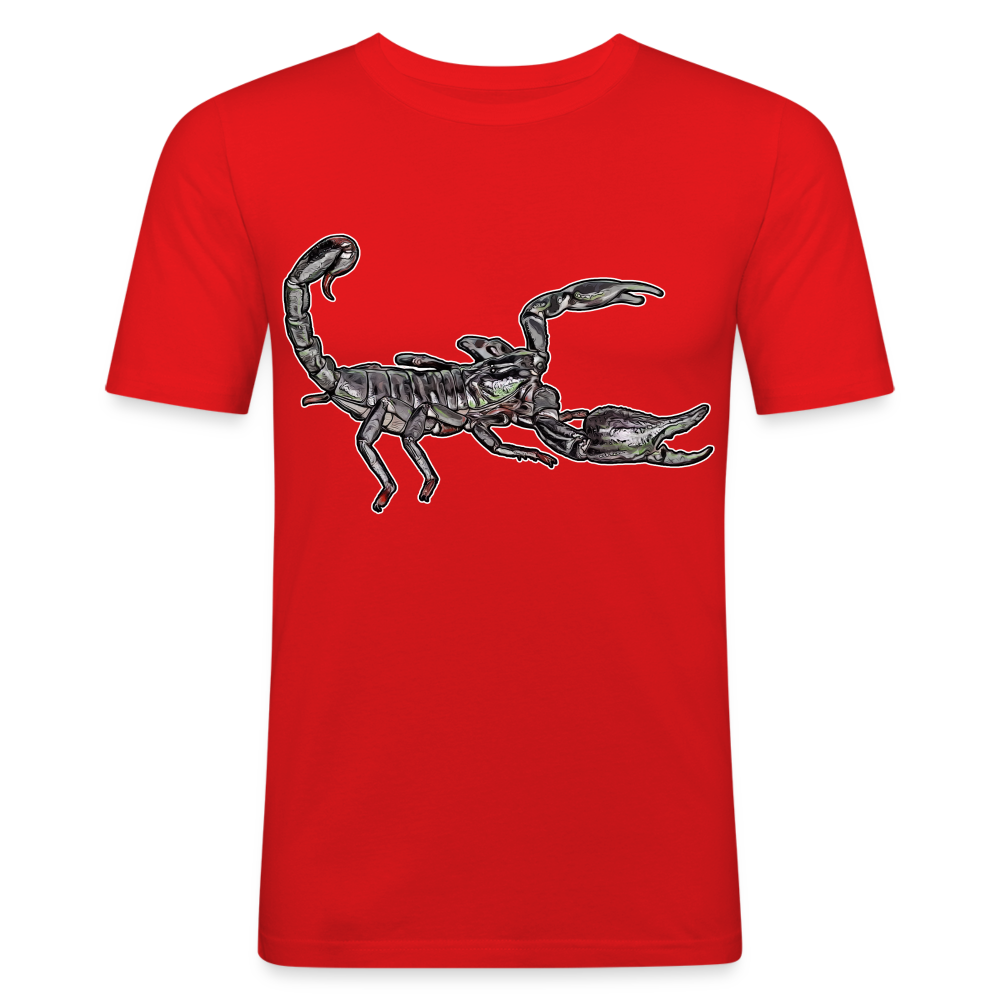 Männer Slim Fit T-Shirt Heterometrus silenus - Rot