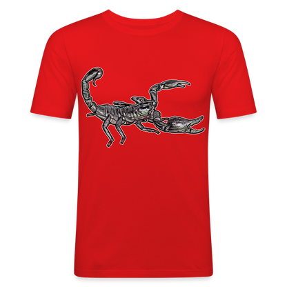Männer Slim Fit T-Shirt Heterometrus silenus - Rot