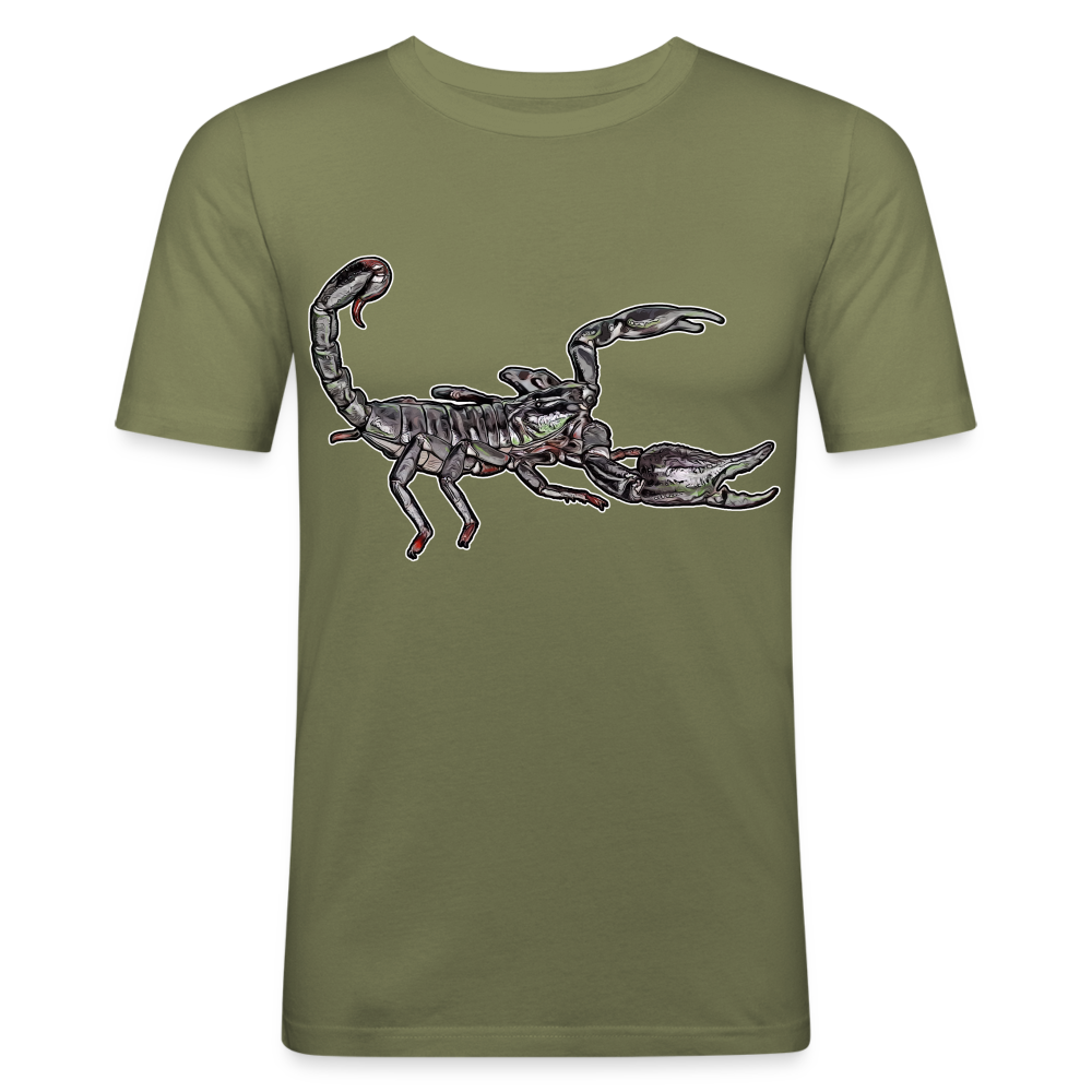 Männer Slim Fit T-Shirt Heterometrus silenus - khaki Grün
