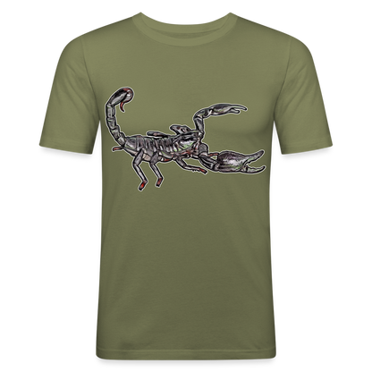 Männer Slim Fit T-Shirt Heterometrus silenus - khaki Grün