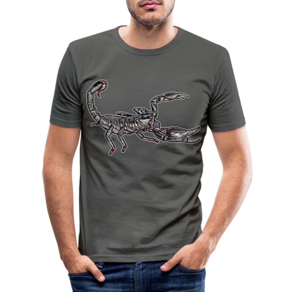 Männer Slim Fit T-Shirt Heterometrus silenus - Graphite