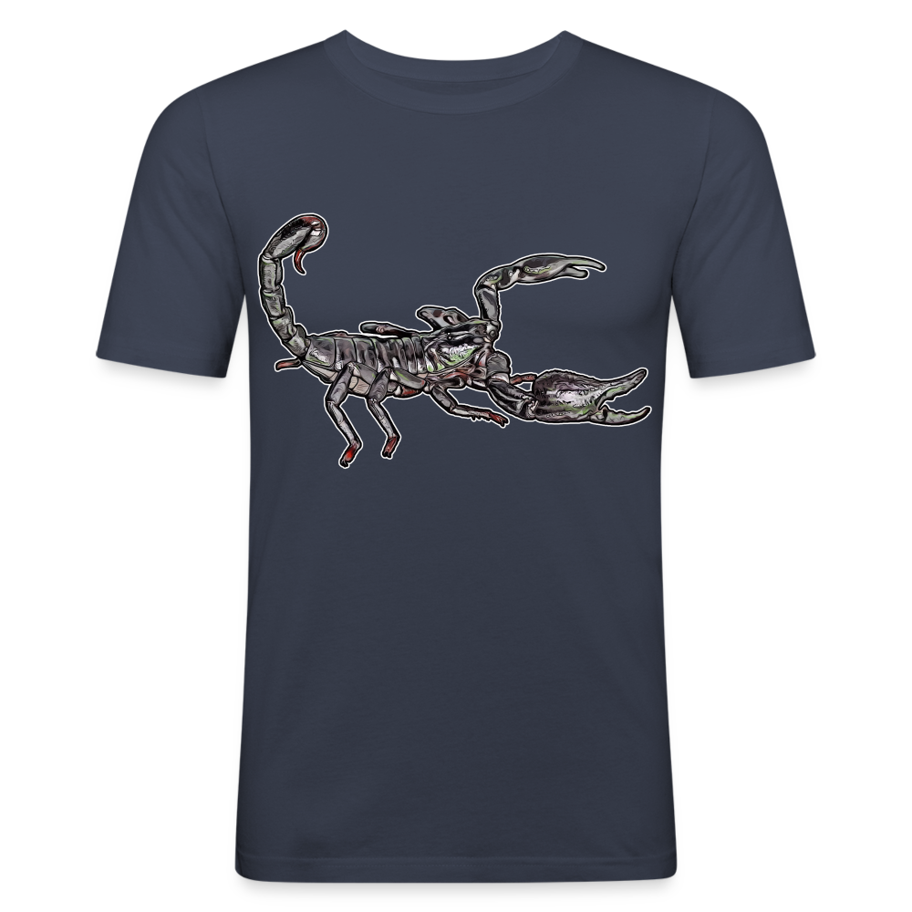 Männer Slim Fit T-Shirt Heterometrus silenus - Navy