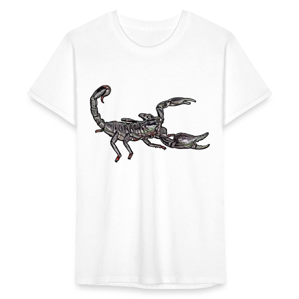 Männer Fruit of the Loom T-Shirt Heterometrus silenus - weiß