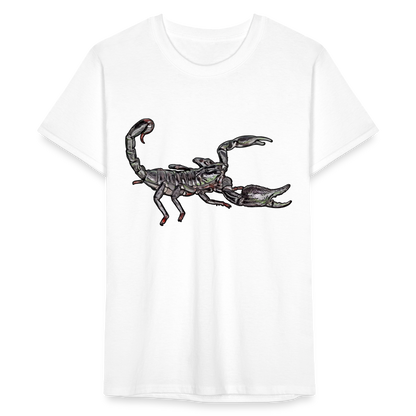 Männer Fruit of the Loom T-Shirt Heterometrus silenus - weiß