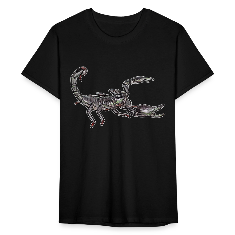 Männer Fruit of the Loom T-Shirt Heterometrus silenus - Schwarz