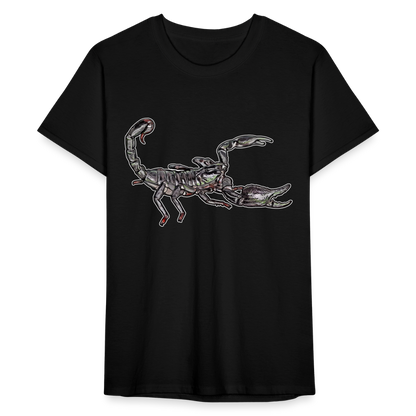 Männer Fruit of the Loom T-Shirt Heterometrus silenus - Schwarz