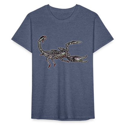 Männer Fruit of the Loom T-Shirt Heterometrus silenus - Navy meliert