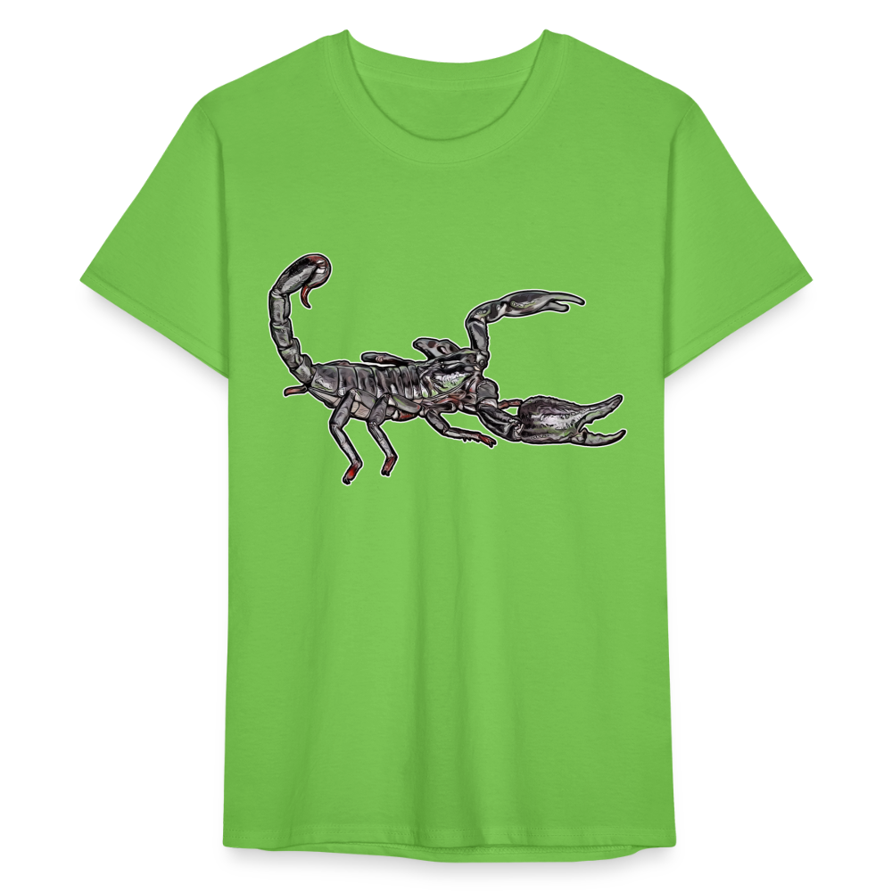 Männer Fruit of the Loom T-Shirt Heterometrus silenus - Hellgrün