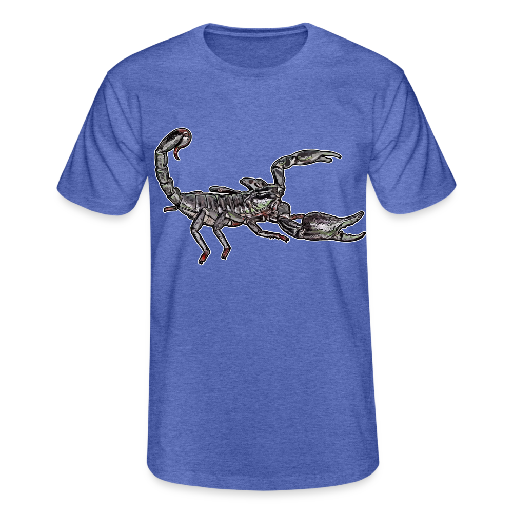 Männer Fruit of the Loom T-Shirt Heterometrus silenus - Blau meliert