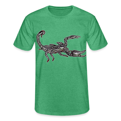 Männer Fruit of the Loom T-Shirt Heterometrus silenus - Grün meliert