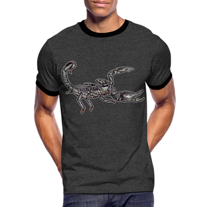 Männer Kontrast-T-Shirt Heterometrus silenus - Anthrazit/Schwarz