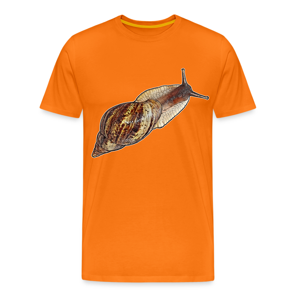 Männer Basic T-Shirt Achatina reticulata wildfarben - Orange