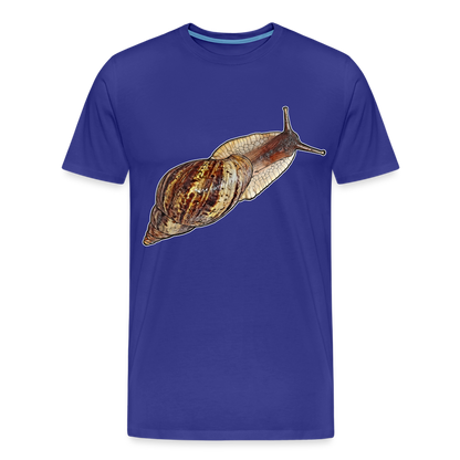 Männer Basic T-Shirt Achatina reticulata wildfarben - Königsblau