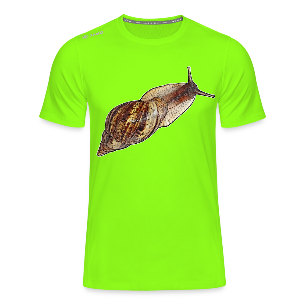Männer JAKO Sportswear T-Shirt Achatina reticulata wildfarben - Neongrün