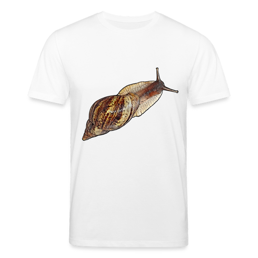 Männer Stanley & Stella Bio-T-Shirt Achatina reticulata wildfarben - weiß
