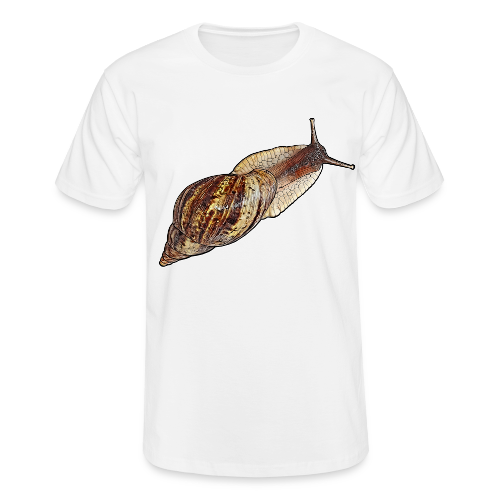 Männer Fruit of the Loom T-Shirt Achatina reticulata wildfarben - weiß