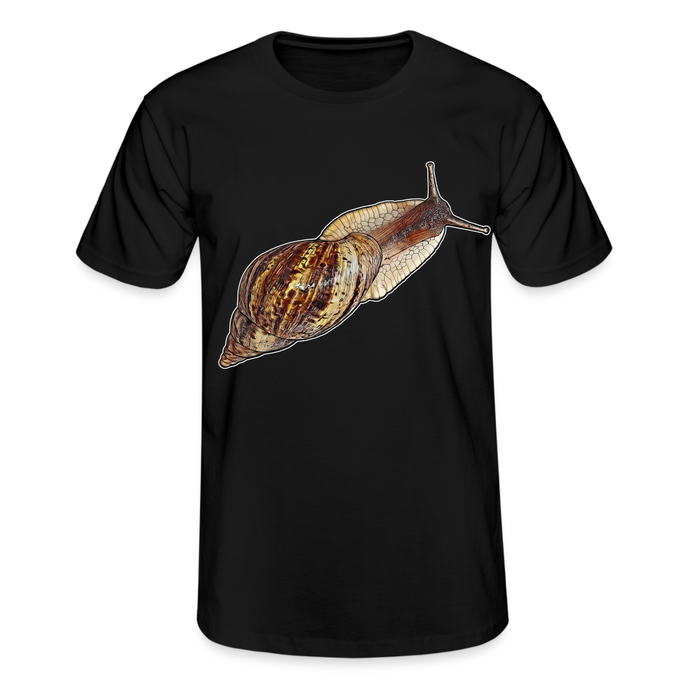 Männer Fruit of the Loom T-Shirt Achatina reticulata wildfarben - Schwarz