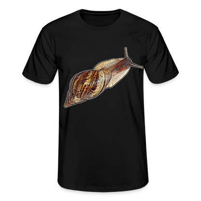 Männer Fruit of the Loom T-Shirt Achatina reticulata wildfarben - Schwarz