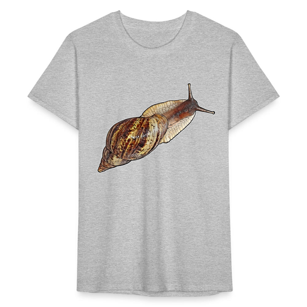 Männer Fruit of the Loom T-Shirt Achatina reticulata wildfarben - Grau meliert