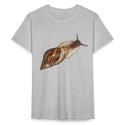 Männer Fruit of the Loom T-Shirt Achatina reticulata wildfarben - Grau meliert