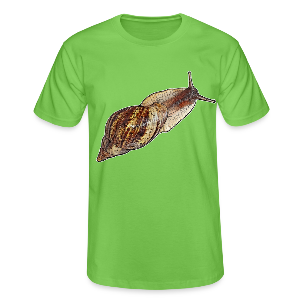 Männer Fruit of the Loom T-Shirt Achatina reticulata wildfarben - Hellgrün