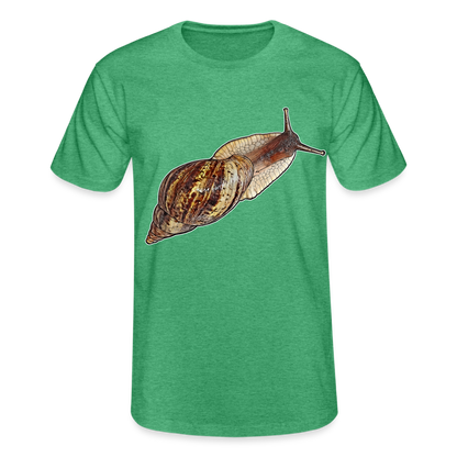 Männer Fruit of the Loom T-Shirt Achatina reticulata wildfarben - Grün meliert