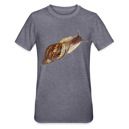 Unisex T-Shirt Achatina reticulata wildfarben - Navy meliert