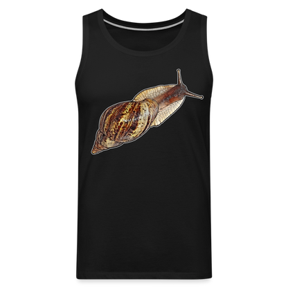 Männer Tank Top Achatina reticulata wildfarben - Schwarz