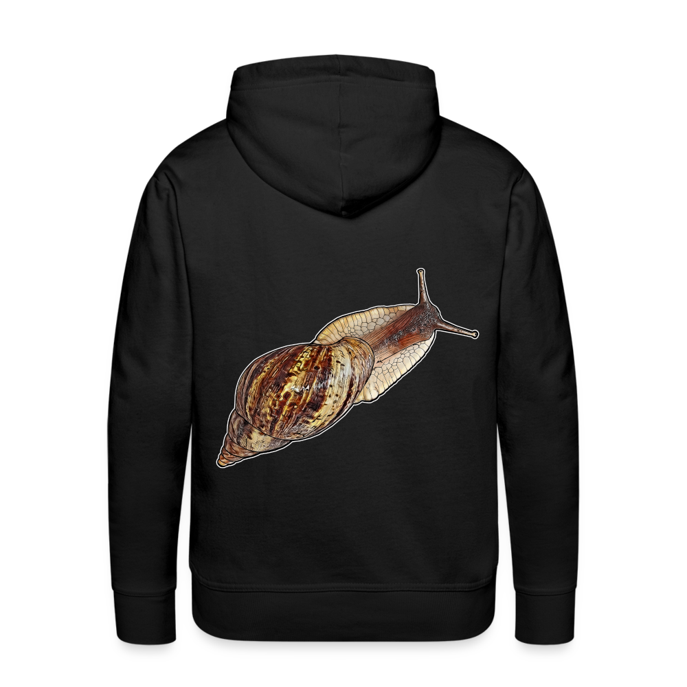 Männer Hoodie Achatina reticulata wildfarben - Schwarz