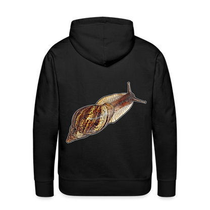 Männer Hoodie Achatina reticulata wildfarben - Schwarz