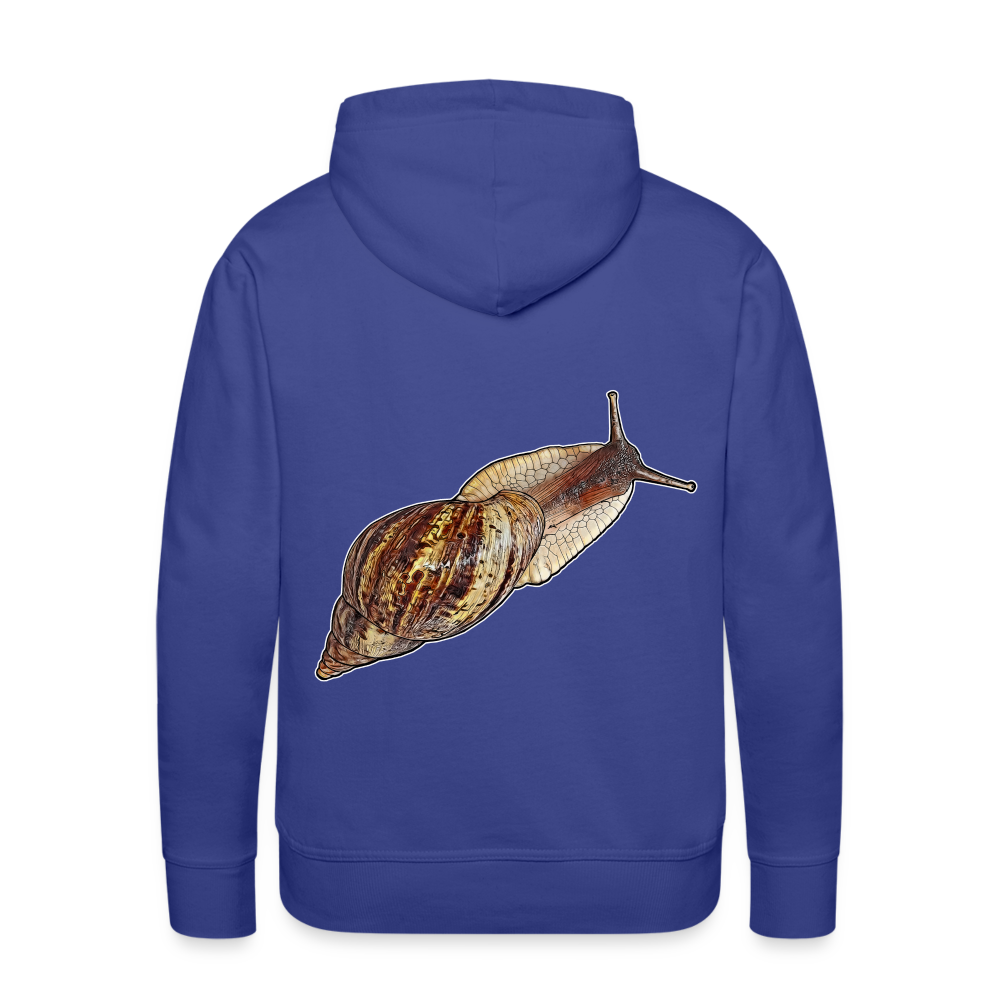 Männer Hoodie Achatina reticulata wildfarben - Königsblau