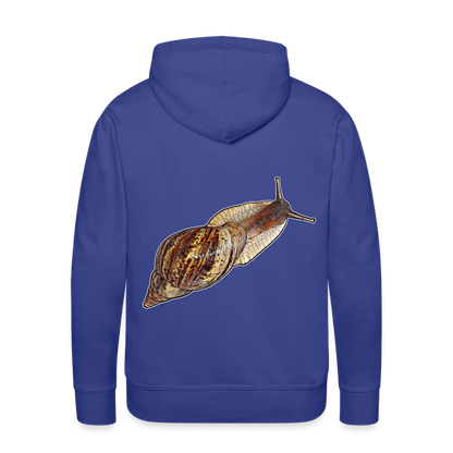 Männer Hoodie Achatina reticulata wildfarben - Königsblau