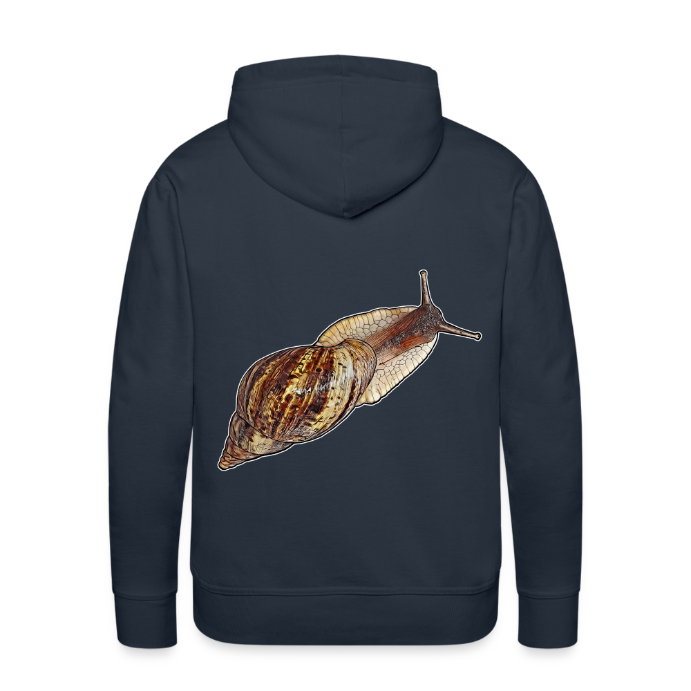 Männer Hoodie Achatina reticulata wildfarben - Navy
