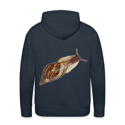 Männer Hoodie Achatina reticulata wildfarben - Navy