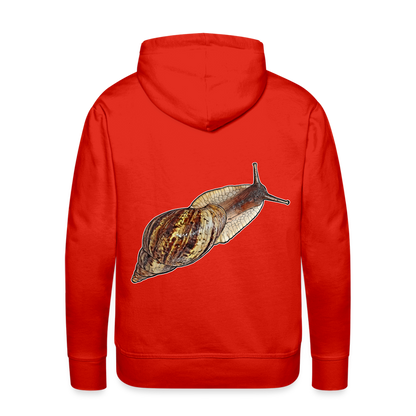 Männer Hoodie Achatina reticulata wildfarben - Rot