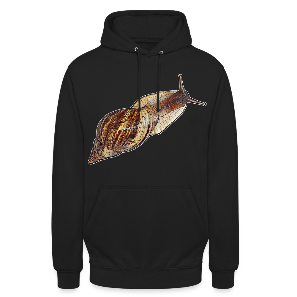 Unisex Hoodie Achatina reticulata wildfarben - Schwarz