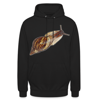 Unisex Hoodie Achatina reticulata wildfarben - Schwarz