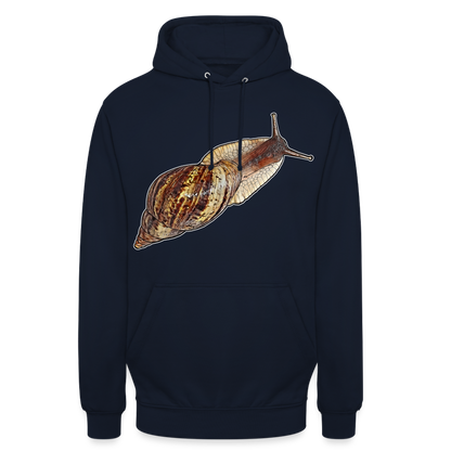 Unisex Hoodie Achatina reticulata wildfarben - Navy