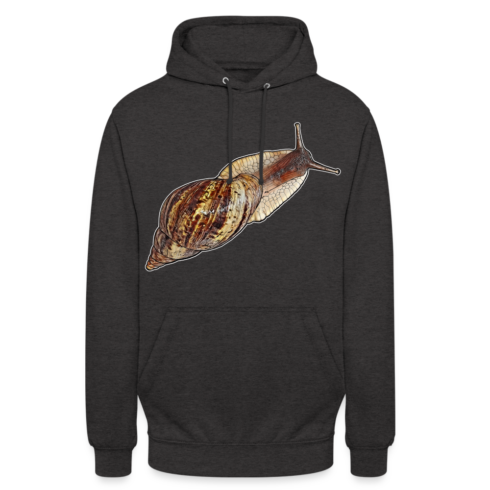Unisex Hoodie Achatina reticulata wildfarben - Anthrazit